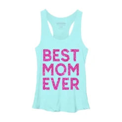Women's Design By Humans Best Mom Ever Confetti Text By MeowShop Racerback Tank Top -Mizuno Shop GUEST e4172093 e1da 4f7a bf35 5c3a613b913c