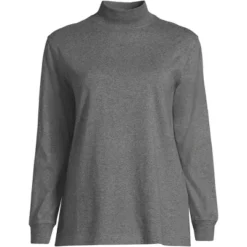 Lands' End Women's Plus Size Long Sleeve Super T Mock -Mizuno Shop GUEST e49df299 30fa 4a2b 9bfc 02e1713bff5f