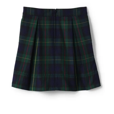 Lands' End School Uniform Women's Plaid Pleated Skort Top Of Knee 4 Lands' End School Uniform Women's Plaid Pleated Skort Top Of Knee - Image 2