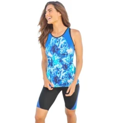 Swim 365 Women’s Plus Size Colorblock Tankini Top With Sun Protection -Mizuno Shop GUEST e63b82dd 4944 42c1 bcc1 0a684768a6fd