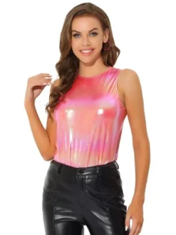 Allegra K Women's Party Shiny Sleeveless Club Metallic Tank Top 37 Allegra K Women's Party Shiny Sleeveless Club Metallic Tank Top -Mizuno Shop GUEST edc1c2dc 8fcf 4b91 85ad 4cb422c9e101
