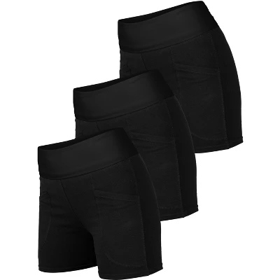 Blis 3 Pack Shorts For Women Foldover Biker Shorts For Women High Waisted Workout Yoga Shorts Booty Shorts For Women 6 Blis 3 Pack Shorts For Women Foldover Biker Shorts For Women High Waisted Workout Yoga Shorts Booty Shorts For Women - Image 4