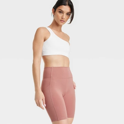 Women's Brushed Sculpt Pocketed Bike Shorts 8" - All In Motion™ 6 Women's Brushed Sculpt Pocketed Bike Shorts 8" - All In Motion™ - Image 4