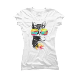 Junior's Design By Humans Cat Breeze By Artemple T-Shirt -Mizuno Shop GUEST fc9107e3 dc10 46b9 b8ce 995f200ea4d8