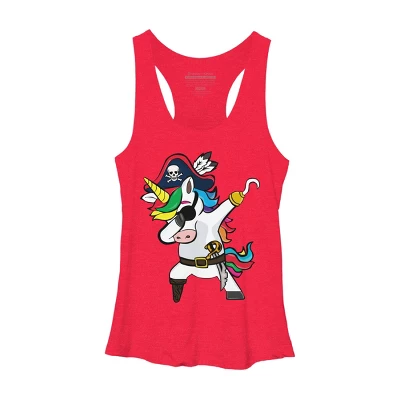 Women's Design By Humans Dabbing Dance Pirate Unicorn Gifts Funny Halloween Costume Gift By Lukesstore Racerback Tank Top 10 Women's Design By Humans Dabbing Dance Pirate Unicorn Gifts Funny Halloween Costume Gift By Lukesstore Racerback Tank Top - Image 8