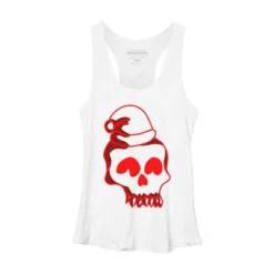 Women's Design By Humans Christmas Love Skull By Genthebunny Racerback Tank Top -Mizuno Shop GUEST fd86c5bc a235 46fa b034 b90edfd5a808